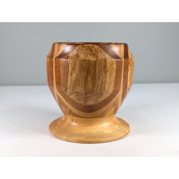 Vintage wooden candle holder centrepiece by Petes Wood Crafts, Handmade Peter - Picture 3 of 10